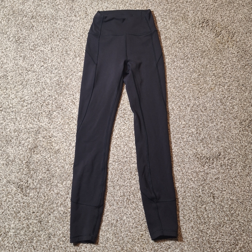 Lululemon In Movement Tight Everlux Black Womens Size 2